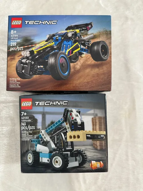 LEGO Technic Lot of Two 42133 Telehandler  & 42164 Off-Road Race Buggy NIB!