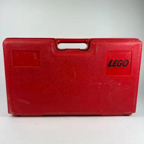 Vintage LEGO Storage Case Red 80's Carrying Case Box Bin