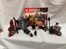 Pre-owned LEGO Set 70640 Ninjago S.O.G Headquarters. Figs and manual included