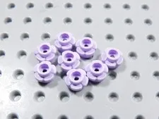 LEGO Lot of 8 Lilac Light Purple 1x1 Flowers Plants Minifig BI