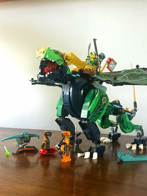 LEGO NINJAGO The Green NRG Dragon 71766 complete w all minifigs