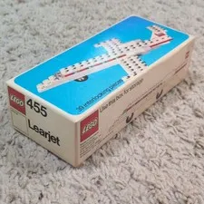 LEGO 455 Learjet LEGOLAND Model Set 39 Pieces Vintage 1975 Box