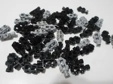 27x LEGO, Modified 1 x 2 x 2/3 w Studs on Sides & Extended Stud Receptacle #4595
