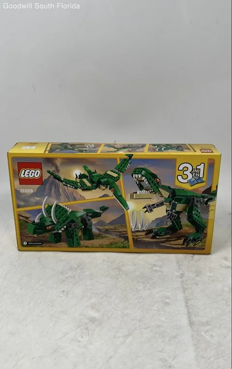 Set Of 174 Pieces Lego Set Number 31058 Creator 3 In 1 Mighty Dinosaurs Box