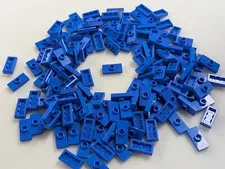Lego x150 Blue Plate 1 Stud Jumper 1 x 2 # 15573 Bulk Lot