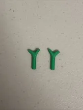 LEGO Green Carrot Top x2 Part #33183 Used