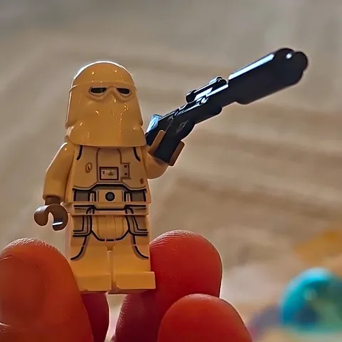 LEGO Star Wars SNOWTROOPER minifig figure w/ helmet long blaster rifle