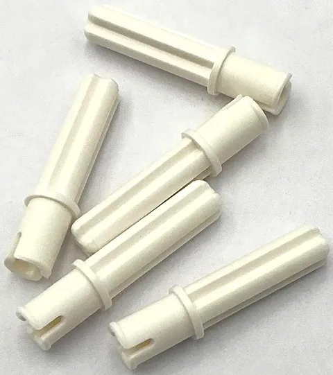 Lego 5 New White Technic Axles 2L with Pin without Friction Ridges Parts