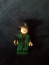 LEGO Minifigure Professor Minerva McGonagall Dark Green With Wand 
