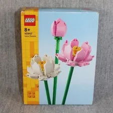 LEGO 40647 Lotus Flowers Pink White Botanical Collection Set New Sealed 2020s