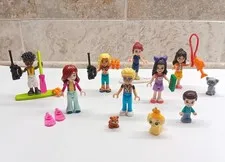 LEGO Friends Minifigures Mini Dolls Micro Doll Lot with Accessories and Pets