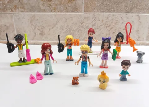LEGO Friends Minifigures Mini Dolls Micro Doll Lot with Accessories and Pets