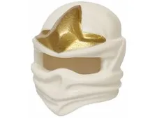LEGO® Part 98133pb01 - Headgear Ninjago Wrap Gold 3 Point Emblem - Zane
