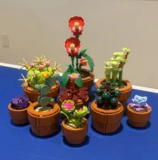 LEGO Icons Tiny Plants 10329, Disassembled, Mini Potted Plants, All Parts