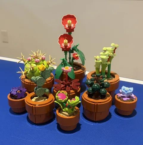 LEGO Icons Tiny Plants 10329, Disassembled, Mini Potted Plants, All Parts