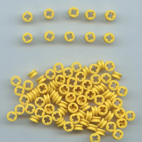 LEGO x 100 Yellow Technic Bush 1/2 Smooth bushing