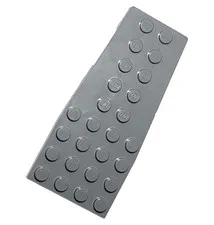 Lego Part 14181 Wedge Plate 4x9 With Stud Notches Light Bluish Gray