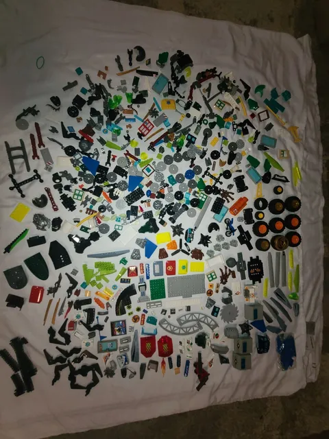 LEGO Bulk Bricks & Pieces Lot 3 lbs 12 oz Mixed Colors Specialty Parts printed