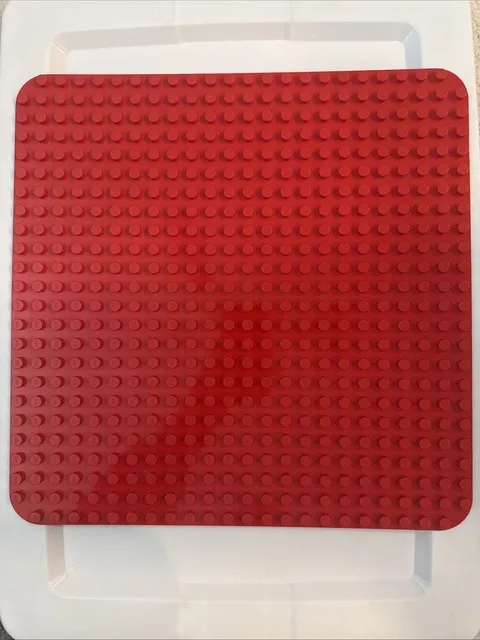 Lego Duplo Baseplate - Red 22x22 Studs - 15" x 15"