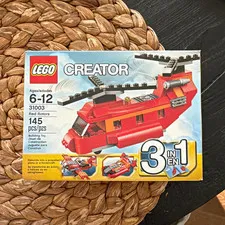 LEGO Creator 3 in 1 31003 Red Rotors Complete Set 145 pcs Box Ages 6-12 - SEALED