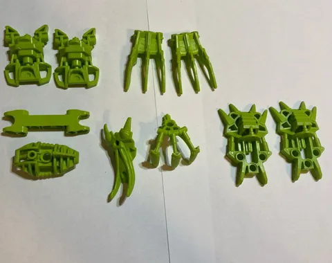 Lego Bionicle Lime Green Pieces Claws & Feet Bulk Lot