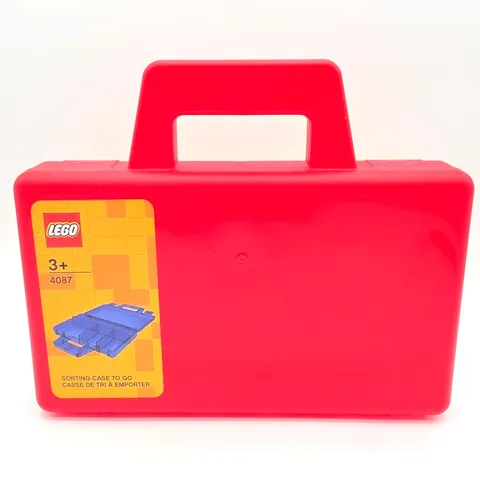 LEGO 4087 Sorting Case To Go Red Portable Storage Organizer Room Copenhagen