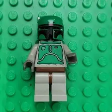 Lego Star Wars Boba Fett Minifigure 3341 Classic Gray Original 100% Authentic