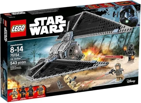 Lego Tie Striker 75154 Star Wars Rogue One 100% Complete Set Scarif no Box Toy