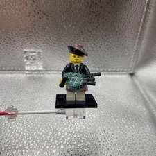 LEGO Scottish Bagpiper Minifigure w/ Bagpipes 8831 Collectible Series 7 CMF USA