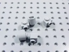 LEGO Lot of 5 Light Bluish Gray 1x1x2/3 Half Round Bricks BR