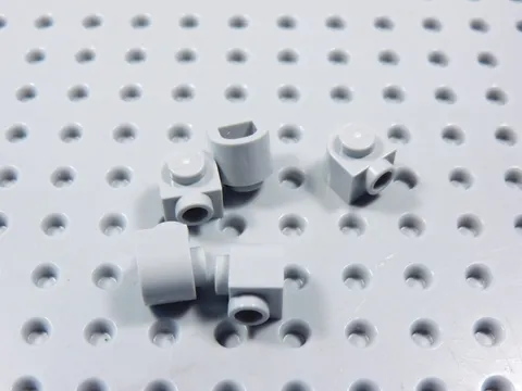 LEGO Lot of 5 Light Bluish Gray 1x1x2/3 Half Round Bricks BR