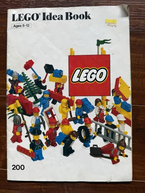 Vintage Lego Idea Book 200 No Stickers 1985 Booklet Only