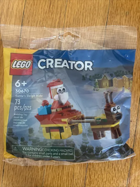 LEGO Creator 30670 Santas Sleigh Ride Polybag Building Toy Christmas Holiday NEW
