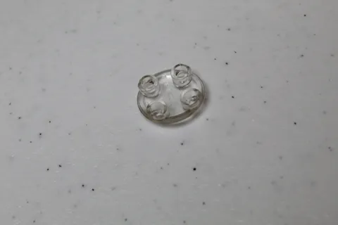 LEGO Clear 2x2 Transparent Round Plate Rounded Bottom #54196