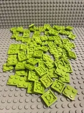 LEGO lime Green 2x2 Plate (3022), Lot Of 100