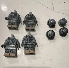 Lego water slide decal army bodies and helmet