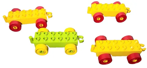 Lego Duplo Lot Cars Train Base Vehicle Toy Parts 4 Pieces