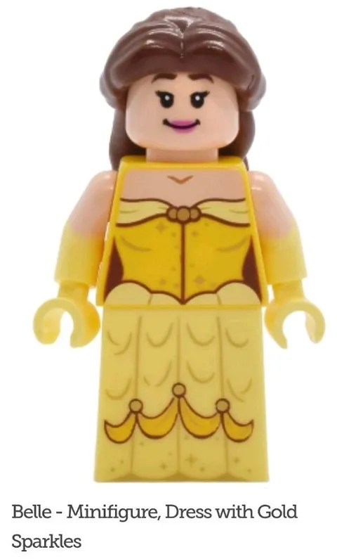LEGO Belle Minifigure  43263 Disney Princess Beauty And The Beast Castle NEW