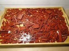 Lego Bricks Maroon Dark Red Lot Random Pieces Used