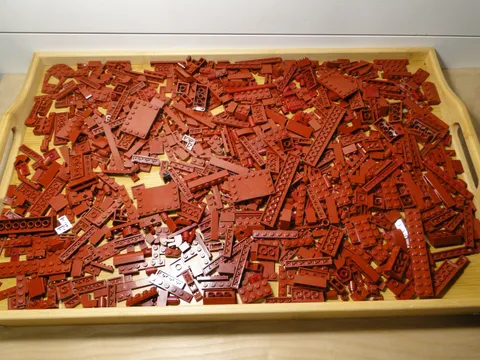 Lego Bricks Maroon Dark Red Lot Random Pieces Used