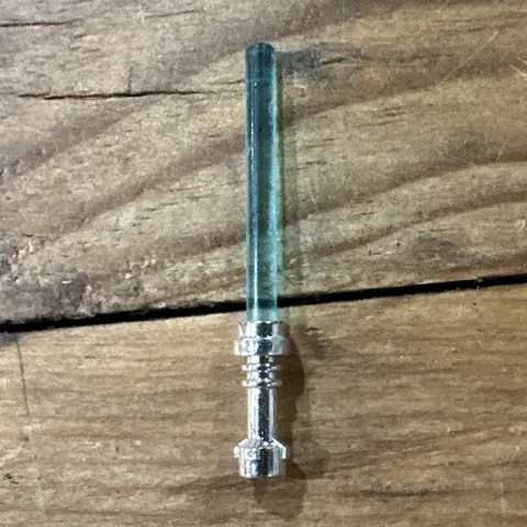 LEGO Star Wars - Lightsaber for Minifigure  Trans Blue Color With Chrome Handle