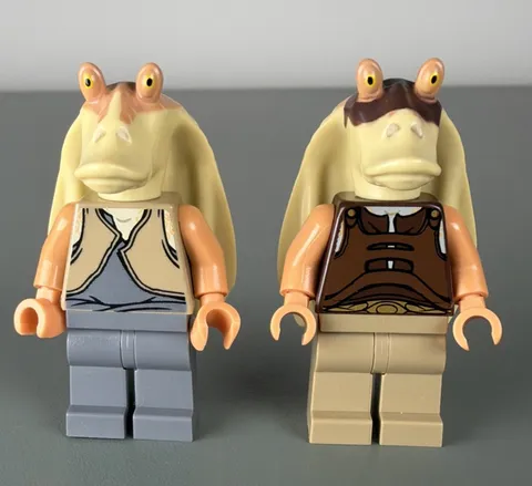 Lego Star Wars Minifigures Jar Jar Binks & Gungan Warrior sw0301 sw0302 7929 Lot