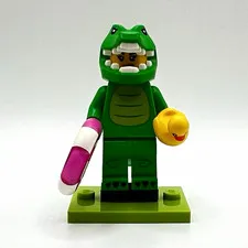 LEGO Minifigures Series 16 Crocodile Costume Guy w/ Lifebuoy Ring col28-8