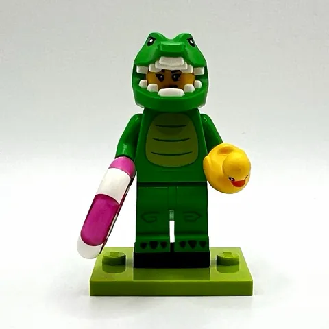 LEGO Minifigures Series 16 Crocodile Costume Guy w/ Lifebuoy Ring col28-8