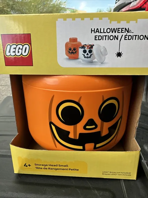 LEGO Orange Pumpkin Storage Head small