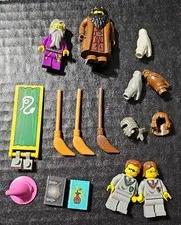 Vintage Retired Lego Harry Potter Hagrid Dumbledore Ron Owls Minifigure Lot
