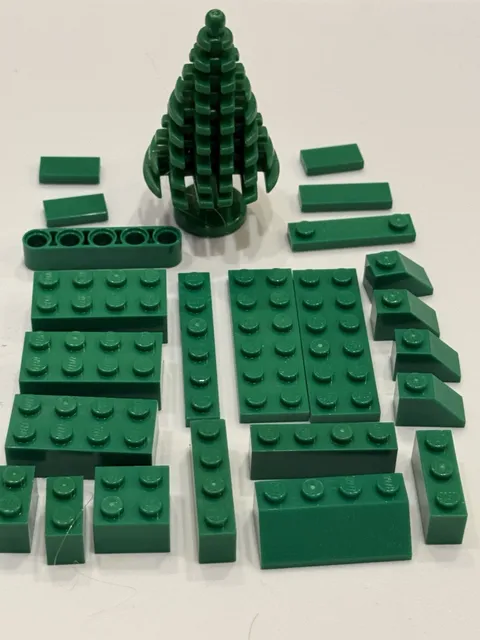 LEGO Green Blocks Parts Pieces Lot