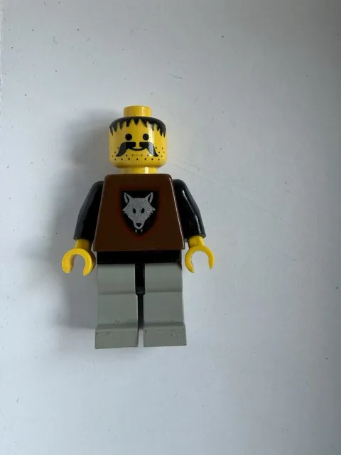 Vintage LEGO Castle Wolf Knight Soldier/Archer Minifigure Missing Parts