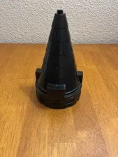LEGO DUPLO Knight Castle Building Part Black SPIRE Tower Roof 6x4 2004