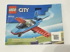 Lego City 60323 Airplane Plane Instruction Manual Only